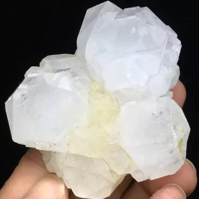 140g Museum Quality Transparent White Quartz Crystal Cluster Mineral Specimen • $31.98