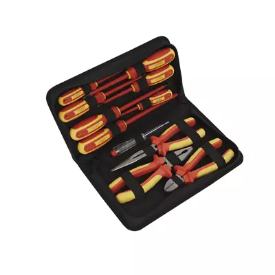 Sealey S01219 12 Piece Electrical VDE Tool Set Electricians Tool Set • £54.95