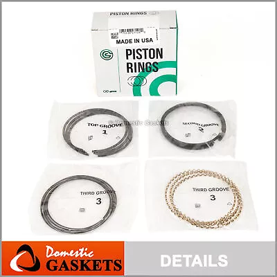 Made In USA Piston Rings Fit 88-95 Honda Civic CRX Acura D16Z6 D16A1 D16A6 D15B7 • $39.95