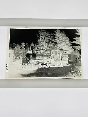 Original Negative: Edaville Railroad #4 0-4-4T South Carver MA 6/1954 • $4.95