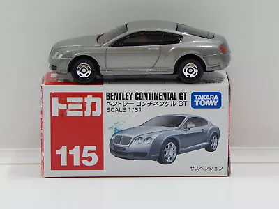 1:61 Bentley Continental GT (Silver) - Made In Vietnam Tomica 115 • $29.71