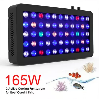 165W Dimmable Full Spectrum Auqarium LED Light Saltwater Freshwater Coral Reef • $84.29