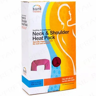 MICROWAVABLE NECK/SHOULDER INSTANT HEAT RELIEF PACK Muscle Joint Aromatherapy • £11.15