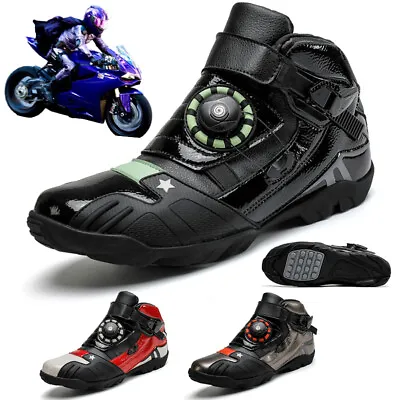 Professional Motorcycle Riding Shoes High-top Men Off-Road Outdoor Racing Boots • $86.10