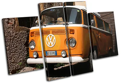 Camper Van Transportation MULTI CANVAS WALL ART Picture Print VA • £39.99