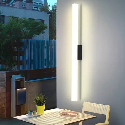 2024 Modern LED Wall Lights Long Strip Light Bedroom Outdoor 80cm Wall Lamp • £19.99
