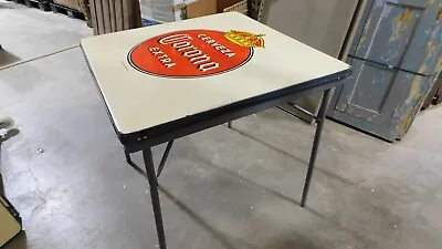 Corona Complete Metal Table-Mexican-Restaurant- Bar-29x29-Beer-RARE • $269.97