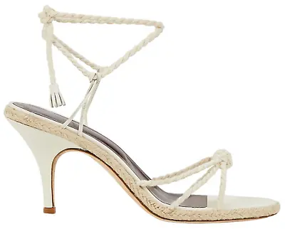 NIB Staud Chiara Twisted Rope Tie Wrap Strappy Espadrille Sandal Pumps 36 6 $375 • $79.99