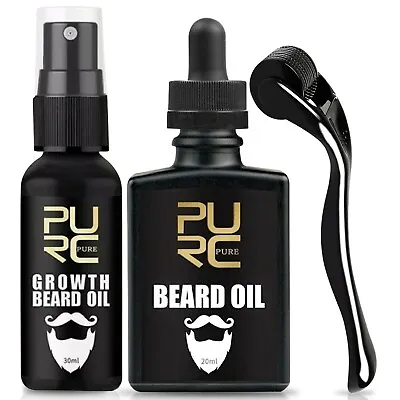 Beard Growth Oil Serum Kit Grooms Beard Mustache Boosts Hair Growth Beard Oil  • $7.99