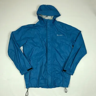 Grundens Gage Jacket Mens Medium Technical Gear Work Zip Up Rain Hooded Blue • $32.55