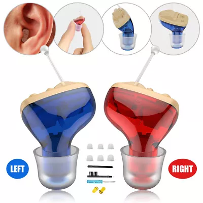 Mini Hearing Aids Digital Invisible In Ear Small Sound Voice Amplifier Enhancer • $26.99