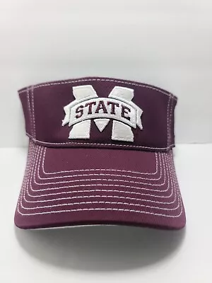 Mississippi State Bulldogs Visor Adult One Size Adjustable White Adidas • $19.99