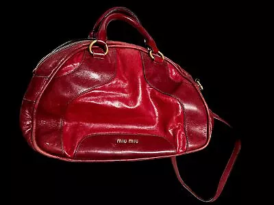 Miu Miu Red Italian Leather Vintage Women Bag • £175