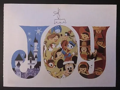 Postcard Unposted- Disney Christmas From 1968 It’s A Small World Joy • $3.95