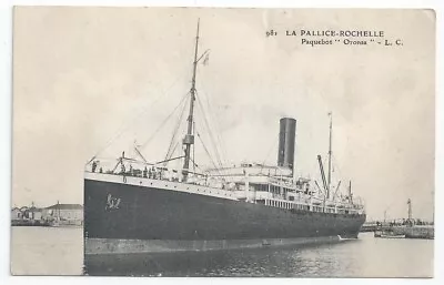 Pacific Line PSNC Pacific Steam Navigation Co ORONSA La Pallice Rochelle PC • £15