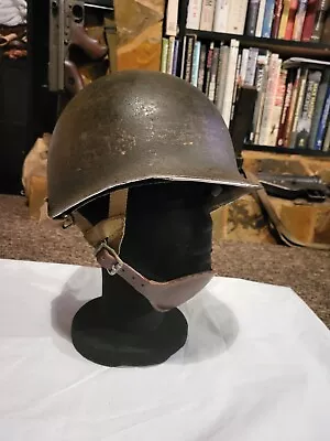 Ww2 Us Original  M1 Helmet.  Fitted With Airborne Liner. • £175