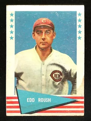 1961 Fleer SET BREAK #72 EDD ROUSH EXCELLENT+ HOF CINCINNATI REDS (SB3)   • $1.99