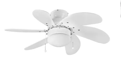 Fantasia Global Atlanta 30in Ceiling Fan White With Light • £136.38