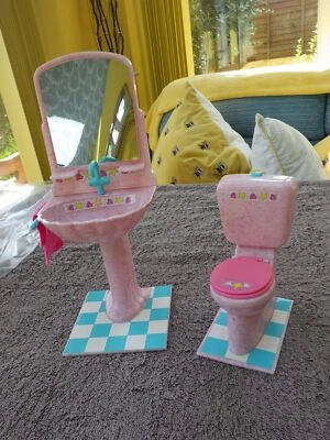 £3.99 • Buy Vintage Sindy Doll Bathroom Vanity  Set. Hasbro 1991