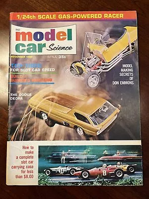 Vintage Model Car Science Magazine - November 1966 • $12