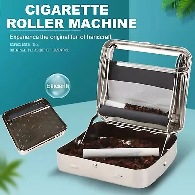 Metal Automatic Cigarette Tobacco Roller Roll Rolling Machine Box Case Maker Tin • $13.99