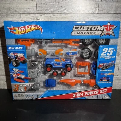 $24.99 • Buy HOT WHEELS 2010 CUSTOM MOTORS - DUNE RACER STARTER SET 3-1 Power Set