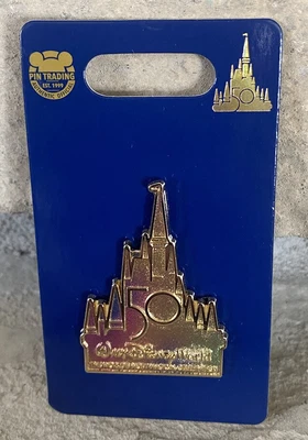 $19.95 • Buy 50th Anniversary Iridescent￼ Cinderella Castle Walt Disney World Pin WDW