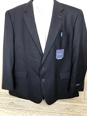 NWT Croft & Barrow Mens Poly Rayon Blue Sport Coat Jacket Sz 50R (t7) • $60