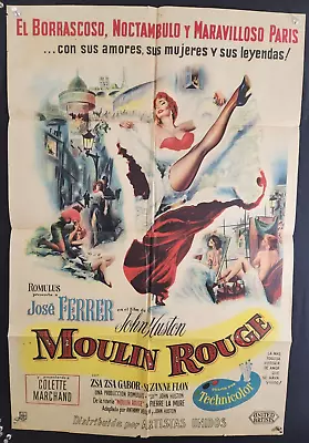 Moulin Rouge (1953) Inl Argentia One Sheet / John Houston / Jose Ferrer • $42