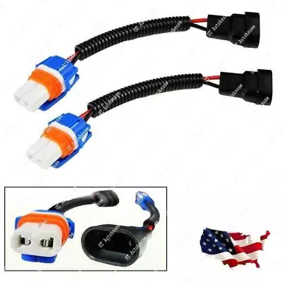 2x 9006 9012 HB4 Extension Wiring Harness Sockets Adapter Headlights Fog Lights • $6.98