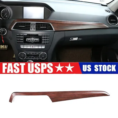 Pine Wood  Center Console Decor Plate Strip Trim For Benz C-Class W204 2010-13 • $46.99