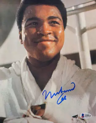 Muhammed Ali Autographed 8x10 Photo Close Up- Beckett Letter *Blue • $717.99