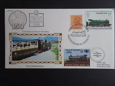 £1.30 • Buy G.W.R 17  GWR150 Benham Silk Railway First Day Cover