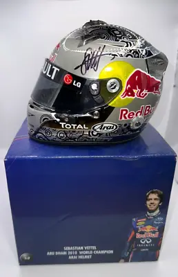 Sebastian Vettel (Germany)signed 2010 Red Bull Abu Dhabi Championship 1:2 Helmet • $2500
