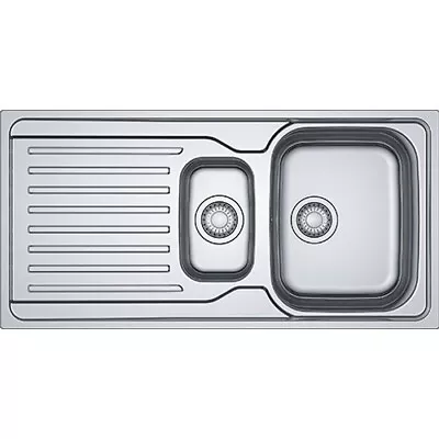 Franke Antea AZN651 Reversible1.5 Bowl Stainless Steel Kitchen Sink 101.0489.526 • £99