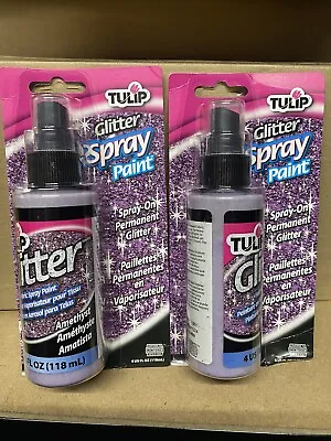 I Love To Create Tulip Fabric Spray Paint 4oz-glitter Amethyst Spray X 2 • £14.99