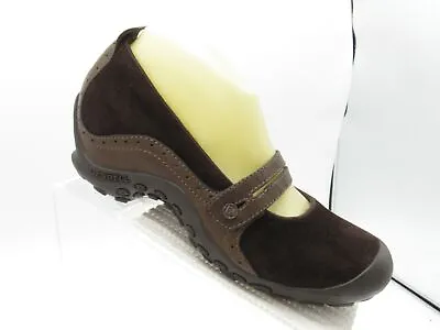 Merrell Plaza Bandeau Chocolate Size 8.5 M Brown Suede Mary Jane Shoes For Women • $29.99