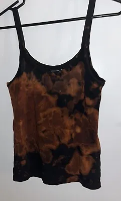 Vest Top M H&M Recycled Tie Dye Acid Wash Surf Skate Cami Beach Holiday • £3.99