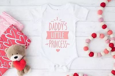 Daddy's Little Princess | Baby | Vest | Dad | Princess | Girl | New | Royal • £8.99