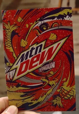 Mtn Dew Typhoon Promo Card Advertisement  • $5