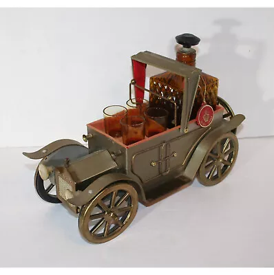 Vintage Rolls Royce Convertible Car Musical Liquor Decanter & 4 Shot Glass Set� • $144
