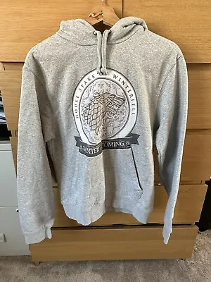 Game Of Thrones House Stark Hoodie Grey Size Small • £5