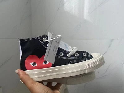 £69 • Buy Size UK 3 - Converse Chuck Taylor All Star High X Comme Des Garcons Play 2015