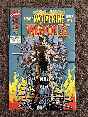 MARVEL COMICS PRESENTS #72 (Marvel 1991) Weapon X Begins! • $29.95