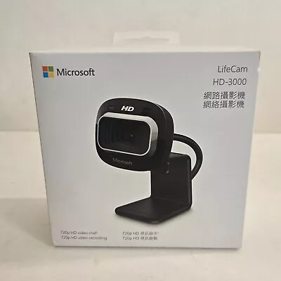 Microsoft LifeCam HD-3000 Web Camera 720p Hd Y0 • $12.50