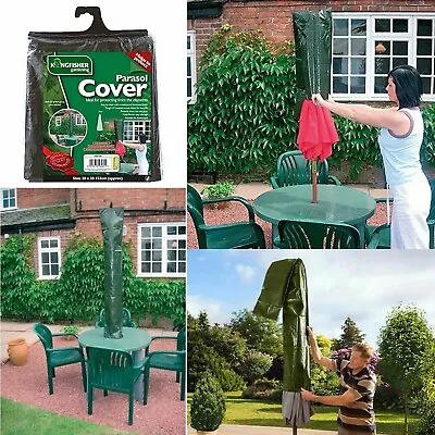 £3.90 • Buy Large Parasol Cover Waterproof Garden Outdoor Umbrella Airer Protect Cover 153cm