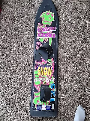 Vintage Black Snow Buddy L Half Pipe 125 Snow Board Snowboard 49        • $119.66