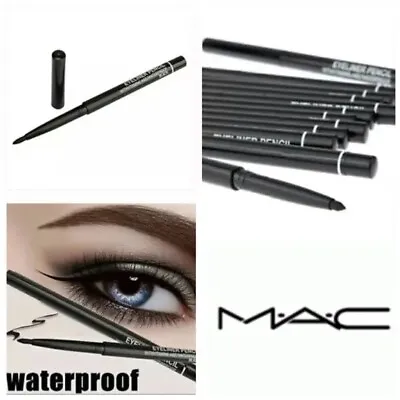 2x MAC Waterproof Eyeliner Carbon Black Pencil Make Up Retractable Twist • £8