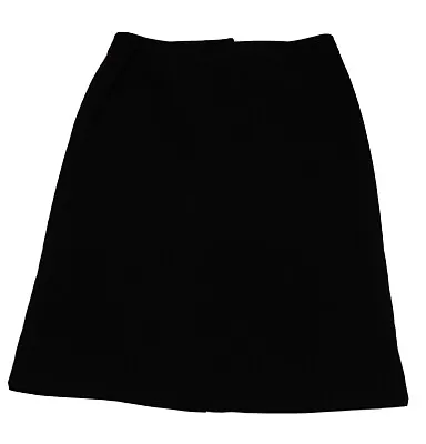 Jones Wear Essentials Skirt Women Size 10 Black Lined Polyester (Ski091.3) • $12.99