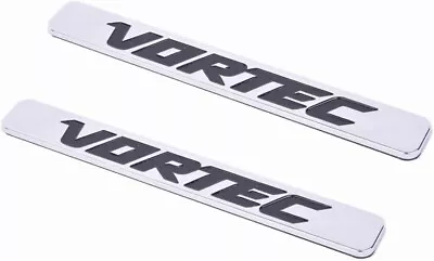 2pcs Vortec Emblems Badges For 2500hd  Sierra Truck Liter Chrome Black • $14.41